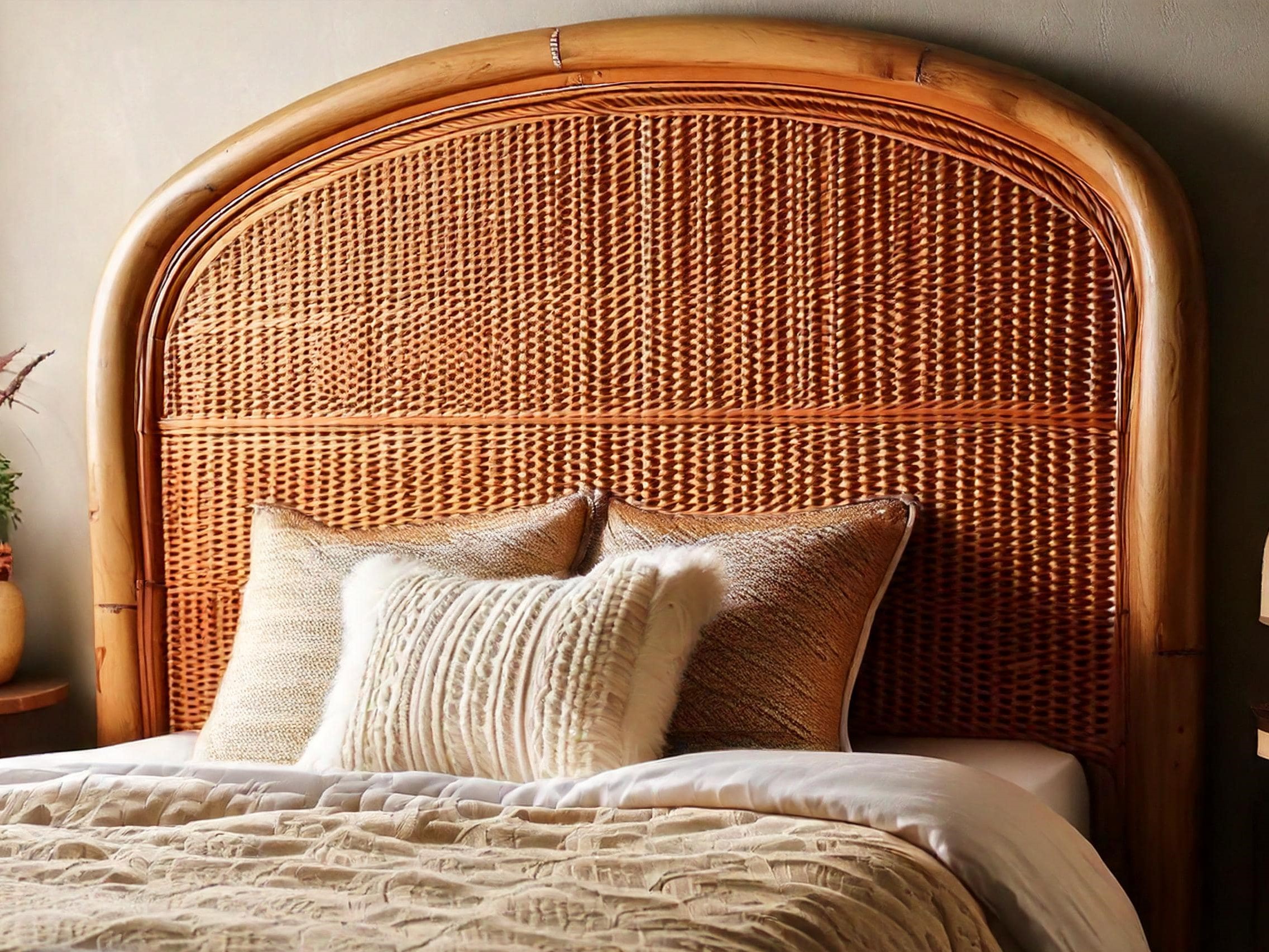 rattan headboard